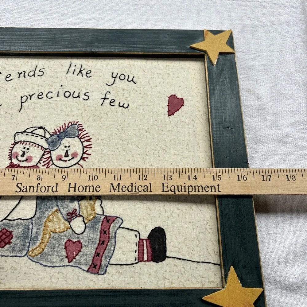 Raggedy Ann And Andy Framed Needle Point Friends Like You‎ Are Precious 16
